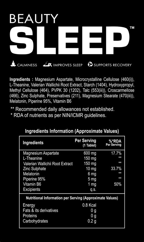 Beauty Sleep Supplement – Restorative Night Formula | Divine – Divine ...