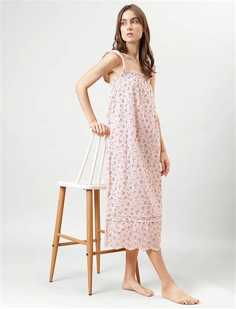 Buy Floral Regular Square Neck Night Dress at Marks & Spencer