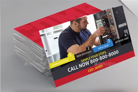 Computer Repair Business Post Cards 的图像结果