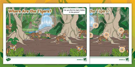 Where's the Tiger? I Spy Activity