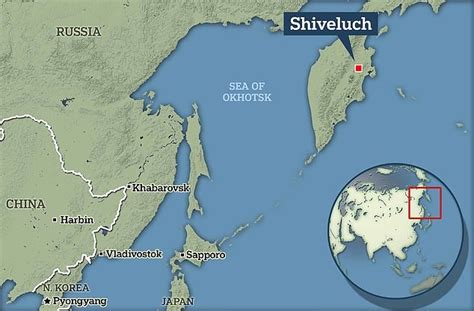 Shiveluch is the northernmost active volcano in Russia., UPSC.