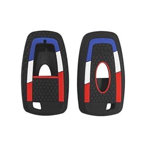 Keyzone Striped Silicone Key Cover Compatible for Ford Aspire ...