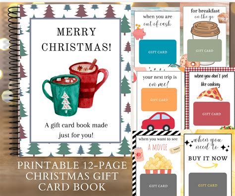 Christmas Gift Card Book, Gift for College Student, Christmas Gift for ...