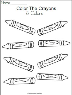 Crayons Coloring Worksheets 的图像结果