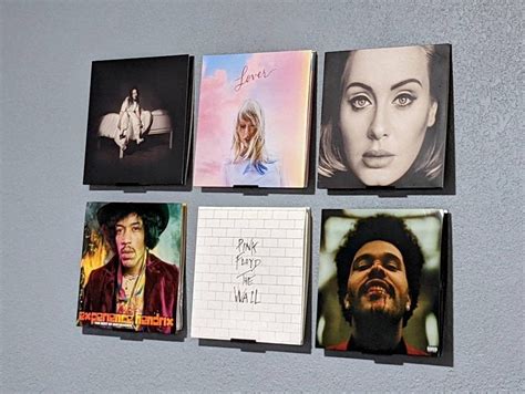 Buy Vinyl Record Shelf Album Wall Mount Display Online in India - Etsy