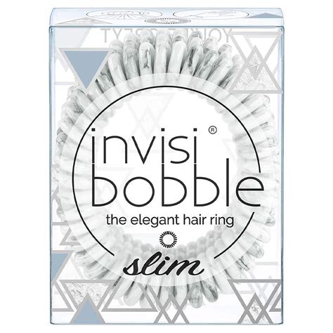 Invisibobble Slim (Marblelous SLIM You're Greyt) - Grey Spiral Hair Tie ...