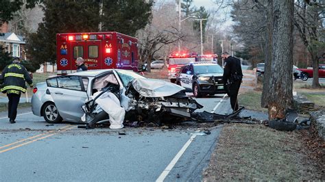 Two people severely injured in Bridgewater car crash on Pine street