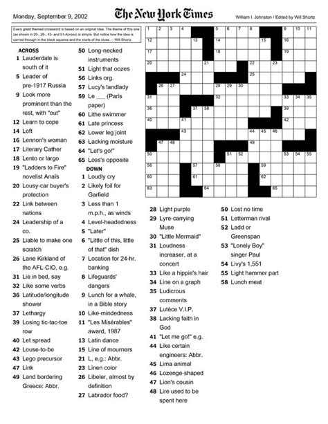 11 Remarkable Crosswords for New Solvers - The New York Times