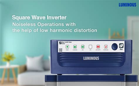 Luminous Eco Watt Neo 1050 Square Wave 900VA/12V Inverter for Home ...