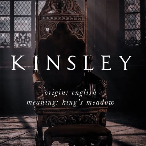Kinsley | Nombres creativos, Nombres de libros, Significados de los nombres