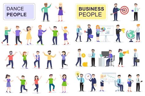 Flat People Characters — Teletype