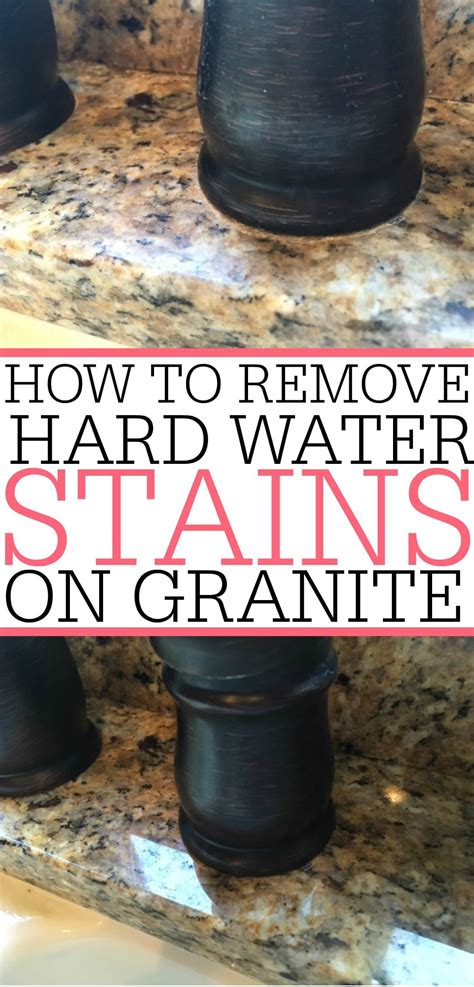 How To Get Rid Of A Water Stain On Granite | Hard water stain remover ...
