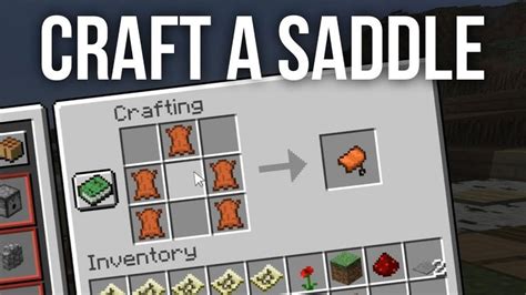 How To Make Saddle In Minecraft Complete Guide