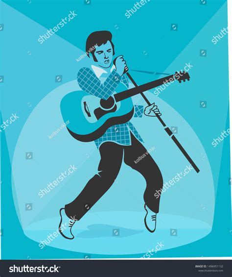 Elvis Presley Guitar Silhouette
