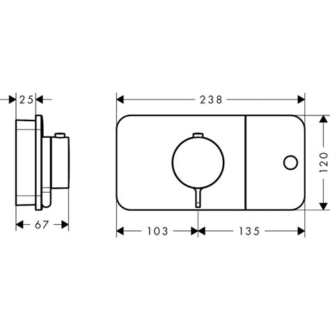 BIM objects - Free download! AXOR One Thermostatic module for concealed ...