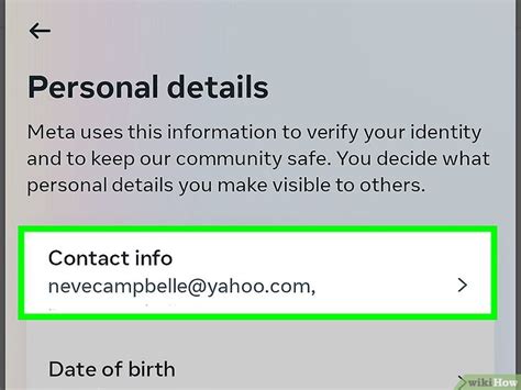 Image result for Modifier Email Facebook