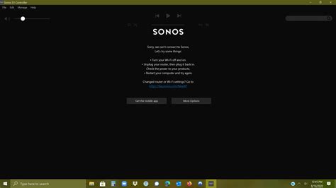 S1 System/App Not Connecting to Windows 10 Laptop. | Sonos Community