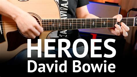 Heroes - David Bowie Guitar chords cover on guitar ( How to play ...