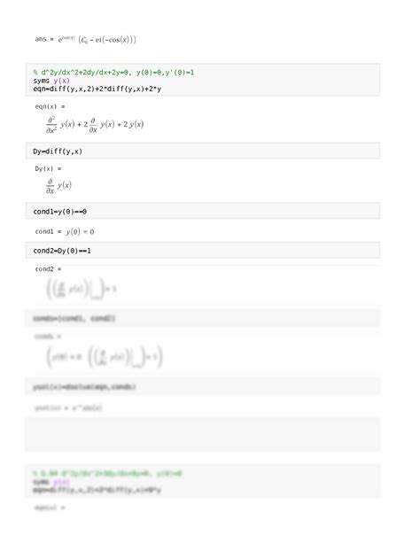 Image result for Second Order Ode Using MATLAB