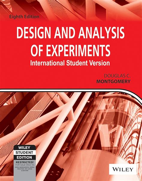 Buy Design and Analysis of Experiments, 8ed, ISV Book Online at Low ...