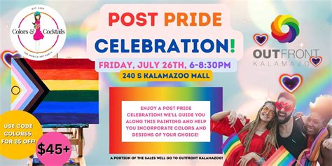 Pride Canvas Painting Class with OutFront Kalamazoo!, 240 S Kalamazoo ...