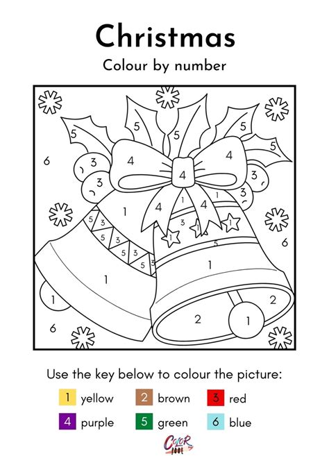 Christmas Color by Number Coloring Pages