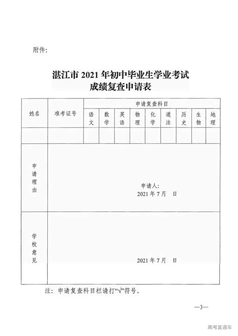 2021年湛江中考成绩，7月12日上午9点发布-高考直通车