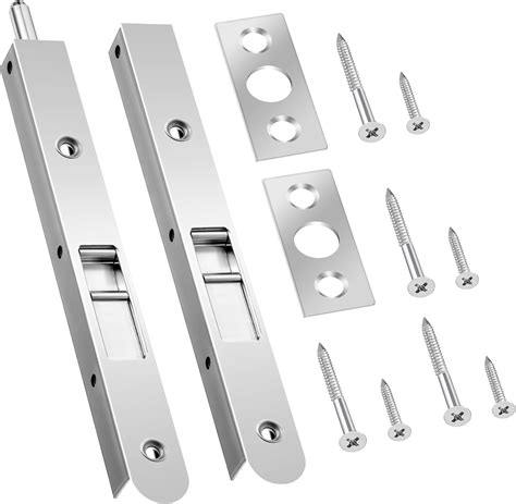 Ceoighe 2 Pack 7 Inch Flush Bolt for Double Door, Heavy Duty Chrome ...