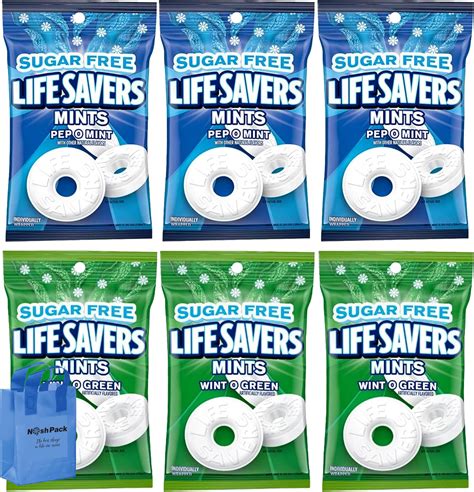 Amazon.com : LIFE SAVERS Wint-O-Green Sugar Free Breath Mints Hard ...