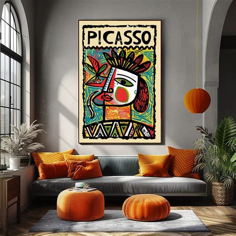 Vintage Poster, Simple Shapes, Cubism Picasso Art Style, Minimalist ...