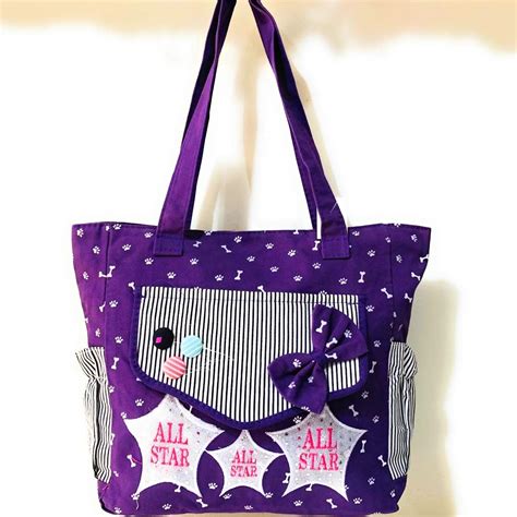 Purple Designer Shopping Bag with Large Capacity: Amazon.in: Shoes ...