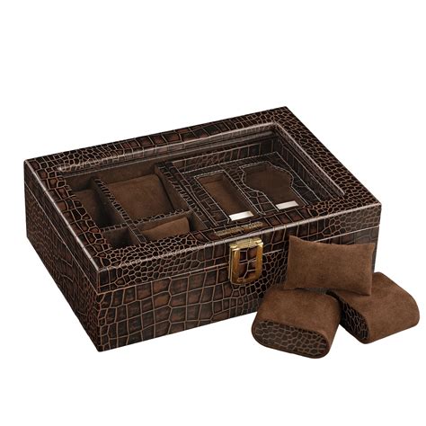 Watch Box 8 | Premium Luxury Watch Box for Men | Genuine Leather Watch ...