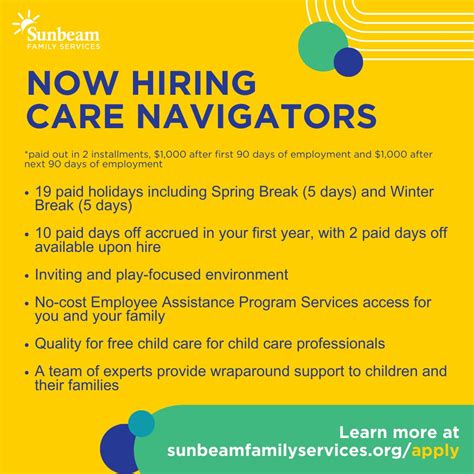 Join Sunbeam Family Services as a Care Navigator! 🌞 We're looking for ...