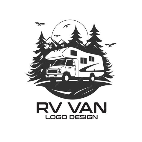 Rv van vector logo design | Premium AI-generated vector