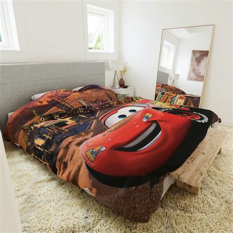 KiraGrace Boys Duvet Cover Lightning McQueen Bedding Sets For Kids ...