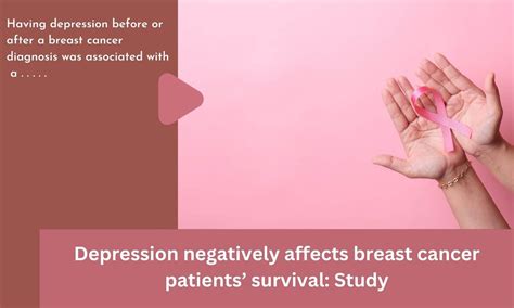 Depression negatively affects breast cancer patients' survival: Study
