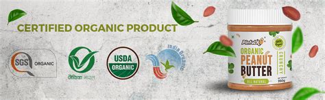 Pintola Organic All Natural Crunchy Peanut Butter, 1Kg (Unsweetened ...