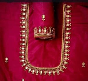 MAGGAM WORKS Art Silk Embroidered Blouse Material Price in India - Buy ...