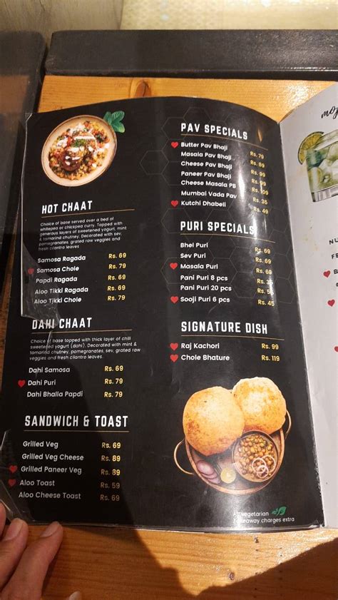 Menu at The Chaat Story, Mahbubnagar