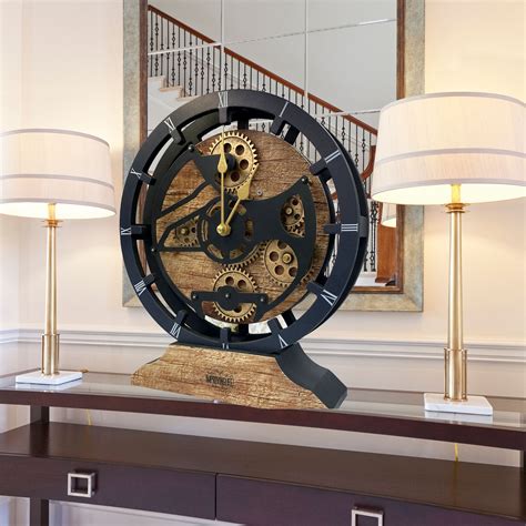 Mantel Clock for Living Room, with Real Moving Gears, very Cool! – The Gears Clock