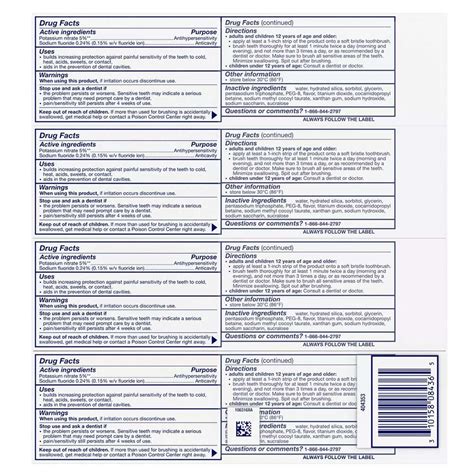 Image result for Sensodyne Toothpaste Color Code