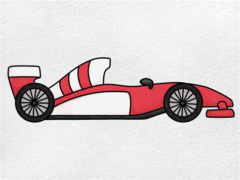How To Draw F1 Car