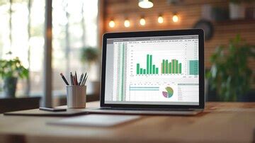 Data and graphs in spreadsheet documents | Premium AI-generated image