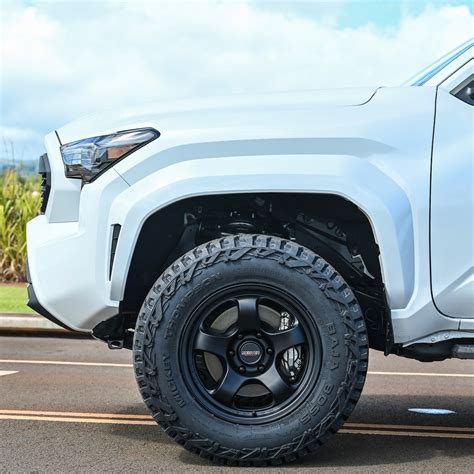 Lifted N400 Toyota Tacoma TRD Sport Looks Fancy in White and Black on Matching 18s and 33s ...