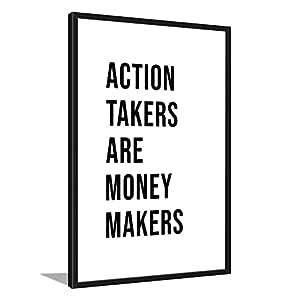 TRADEKA Big Motivational Quotes Poster Wall Frame, Inspirational ...
