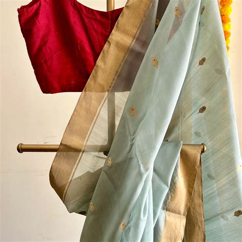 'MALINI' Handwoven Silk-Cotton Chanderi Saree – Bunavat