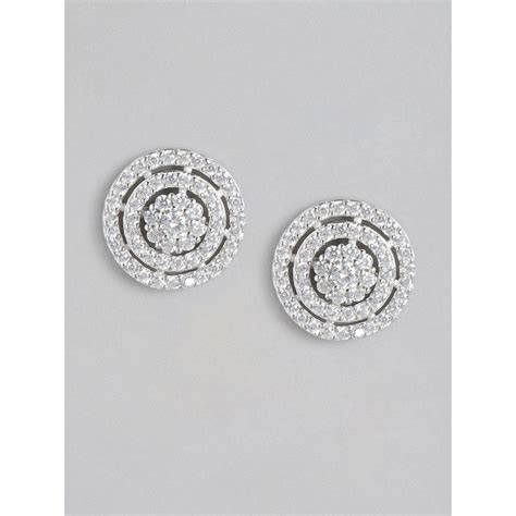 Buy Zavya Eternal Rings Cubic Zirconia Circle 925 Sterling Silver ...
