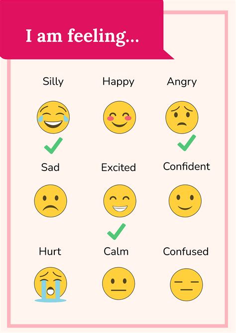 My Feelings Chart in Illustrator, PDF - Download | Template.net