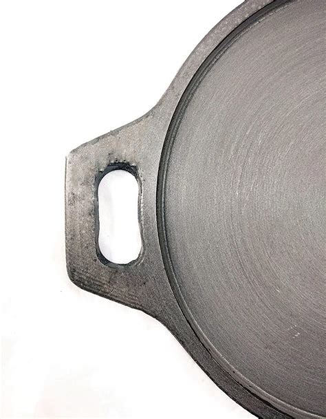 Pre-Seasoned Cast Iron Flat Tawa | Dosa Kal-10 inch | 26cm (Medium) (I ...