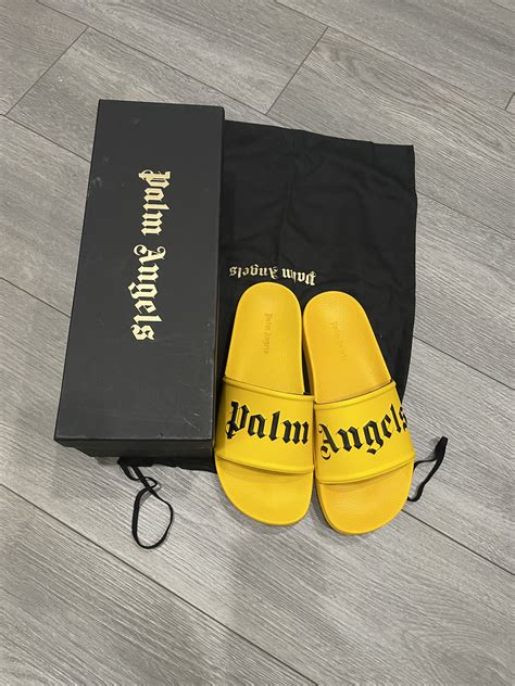 Palm Angels Palm Angels Yellow Slides 7 Mens | Grailed